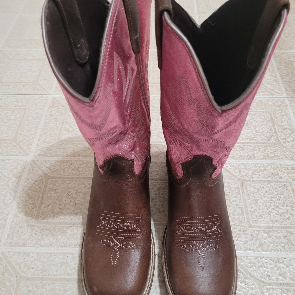 Shyanne Girls Square Toe Western Boots